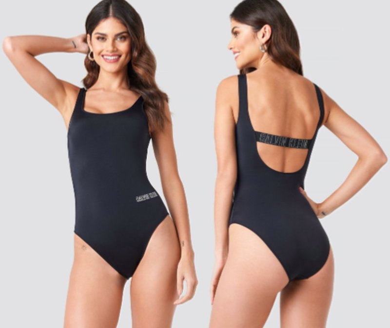 Sportig baddräkt i svart från Calvin Klein Sportig baddräkt i svart från Calvin Klein
